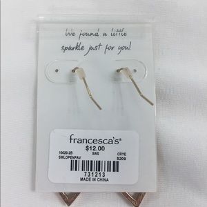 Francesca's Collections Jewelry - Francesca’s gold rhinestone earrings Francesca's Collections Jewelry - Francesca’s gold rhinestone earrings